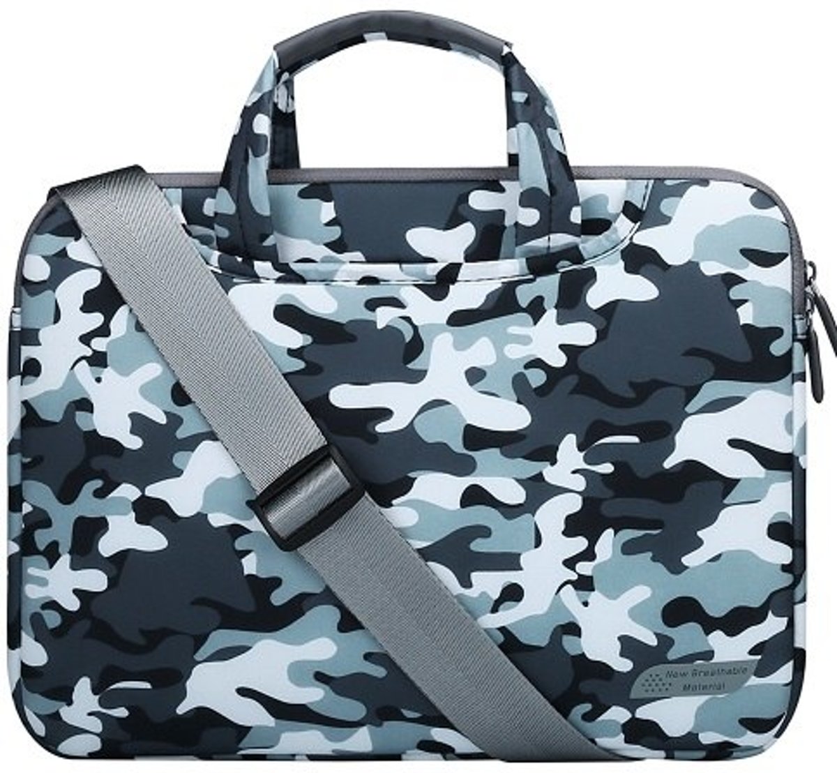 Luxe Laptophoes Print met Schouderband | 13 inch | Camouflage | Laptop Accessoires